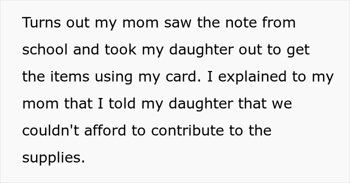 Text post about a single mom’s financial struggles after spending thousands on plastic surgery expecting support. Text post about a single mom’s financial struggles after spending thousands on plastic surgery expecting support.
