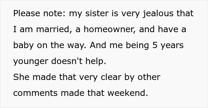 Text about pregnant woman dealing with sister’s jealousy and going no-contact after Thanksgiving conflict. Text about pregnant woman dealing with sister’s jealousy and going no-contact after Thanksgiving conflict.