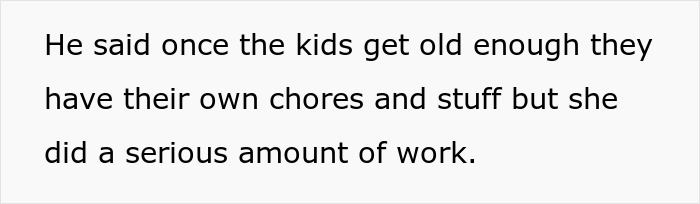 Text excerpt highlighting family expectations conversation, reflecting boyfriend mother family dynamics and household responsibilities.