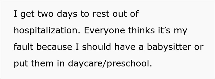 Woman with two kids struggles to get support after surgery, expressing frustration over lack of help and rest.