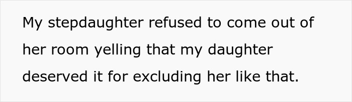 Text saying stepdaughter refuses to come out of room upset, highlighting stepdaughter sister spices drama in family conflict context. Text saying stepdaughter refuses to come out of room upset, highlighting stepdaughter sister spices drama in family conflict context.