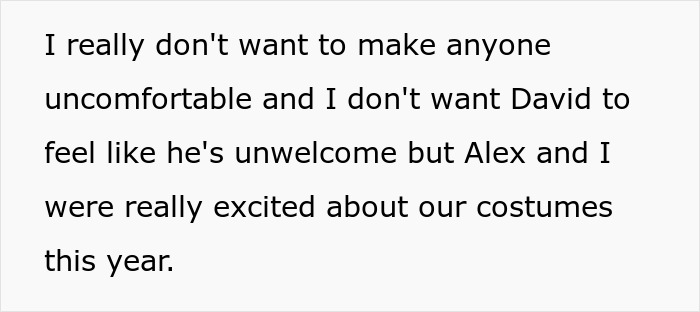 Text about a guy feeling uncomfortable with his girlfriend’s friends’ Halloween costume affecting his masculinity and relationship. Text about a guy feeling uncomfortable with his girlfriend’s friends’ Halloween costume affecting his masculinity and relationship.