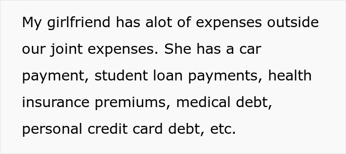 Text excerpt discussing a woman demanding combined income, highlighting relationship money conflicts and financial responsibility issues. Text excerpt discussing a woman demanding combined income, highlighting relationship money conflicts and financial responsibility issues.