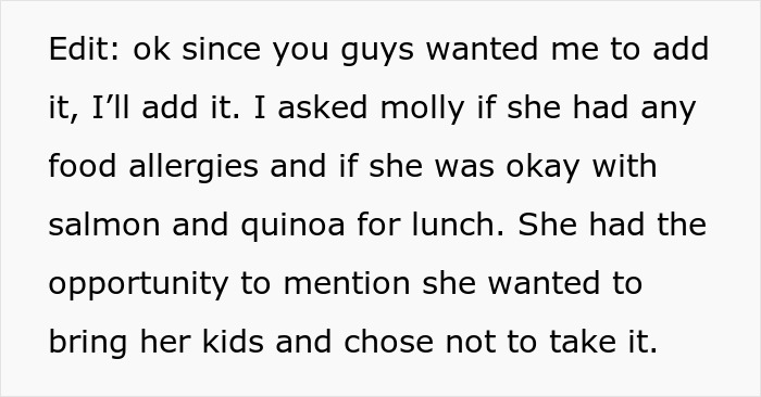 Text message discussing a mom of 4 bringing kids to group activities, causing neighbor to stop inviting her. Text message discussing a mom of 4 bringing kids to group activities, causing neighbor to stop inviting her.
