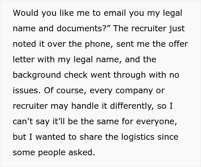 Text explaining how a woman changes her name to a more white-sounding one and immediately gets more job offers. Text explaining how a woman changes her name to a more white-sounding one and immediately gets more job offers.