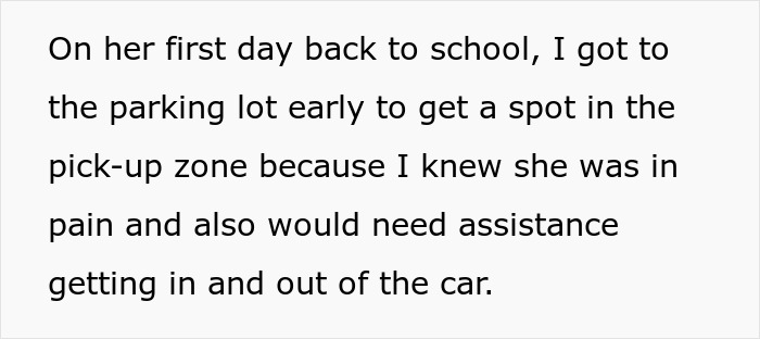 Mom stands her ground advocating for her injured child while balancing autistic student’s needs at school pick-up zone. Mom stands her ground advocating for her injured child while balancing autistic student’s needs at school pick-up zone.