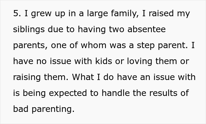 Text excerpt discussing experiences with kids, step parenting, and challenges of handling bad parenting outcomes. Text excerpt discussing experiences with kids, step parenting, and challenges of handling bad parenting outcomes.