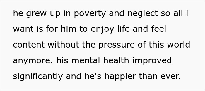 Text excerpt about a woman proudly funding her stay-at-home boyfriend&rsquo;s life, highlighting his intelligence and kindness.