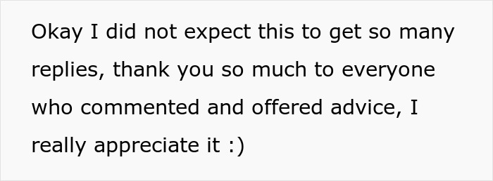Text message expressing surprise at many replies and gratitude towards commenters for their advice and support. Text message expressing surprise at many replies and gratitude towards commenters for their advice and support.