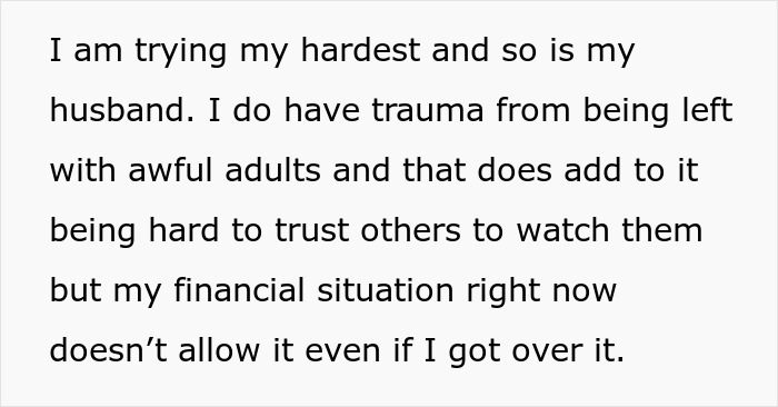Alt text: Woman with two kids struggling financially and emotionally without support after surgery, sharing her traumatic experience. Alt text: Woman with two kids struggling financially and emotionally without support after surgery, sharing her traumatic experience.