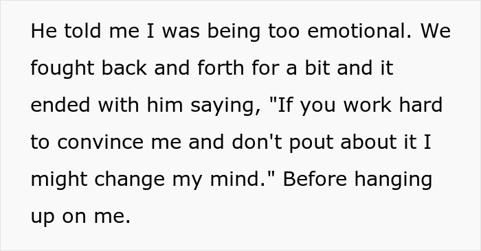 Text message conversation about bride&rsquo;s father refusing to attend wedding because it&rsquo;s not on American soil.