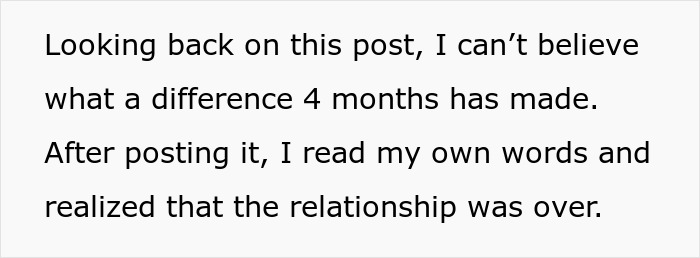 Text excerpt reflecting thoughts on relationship break every year and personal realization of its end. Text excerpt reflecting thoughts on relationship break every year and personal realization of its end.
