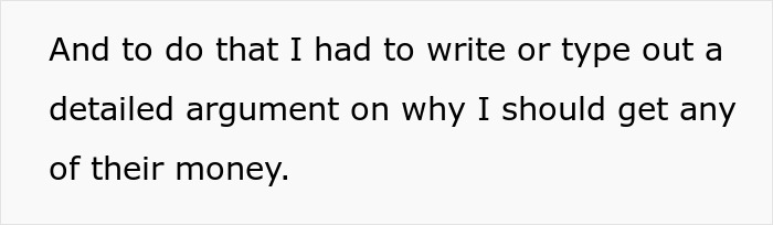 Text on screen showing a message about writing a detailed argument to get money from parents who spoiled their daughter. Text on screen showing a message about writing a detailed argument to get money from parents who spoiled their daughter.
