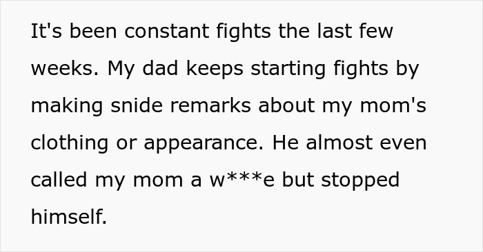Text excerpt about constant fights involving a 41-year-old forcing an open marriage, leading to regrets over admirers. Text excerpt about constant fights involving a 41-year-old forcing an open marriage, leading to regrets over admirers.