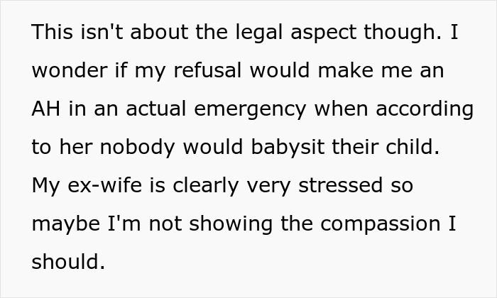 Text discussing a woman expecting help from her ex-husband after leaving him for another man, facing a reality check. Text discussing a woman expecting help from her ex-husband after leaving him for another man, facing a reality check.