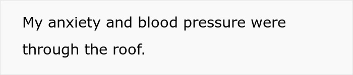 Text image showing the phrase My anxiety and blood pressure were through the roof, illustrating stress from friendship struggles. Text image showing the phrase My anxiety and blood pressure were through the roof, illustrating stress from friendship struggles.