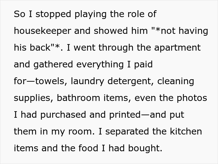 Alt text: Woman vents about useless brother by taking back items she bought, teaching him a lesson with deliberate actions at home. Alt text: Woman vents about useless brother by taking back items she bought, teaching him a lesson with deliberate actions at home.