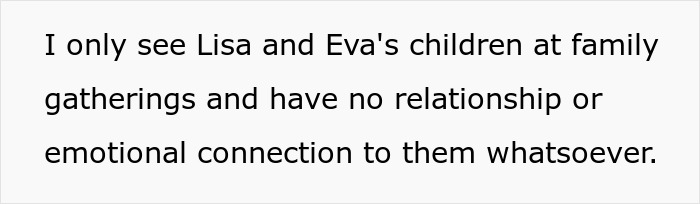 Text excerpt about stepdaughters disowning stepmother, expressing no emotional connection at family gatherings. Text excerpt about stepdaughters disowning stepmother, expressing no emotional connection at family gatherings.