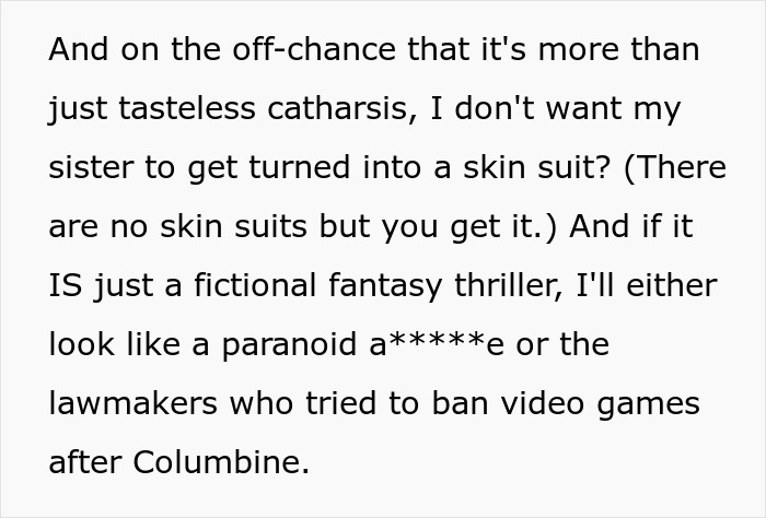 Excerpt from a book where a guy writes about marrying the wrong sister, causing his sister-in-law to be horrified.