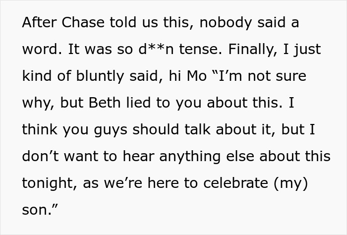 Alt text: Family tension rises after sister reveals dead brother lie during a tense conversation at a celebration.