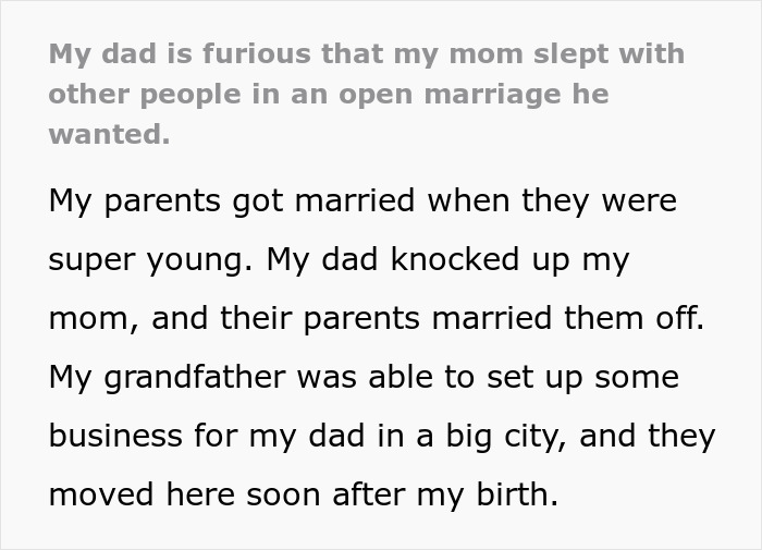 Text excerpt about a man’s regrets after forcing his wife into an open marriage and facing her admirers. Text excerpt about a man’s regrets after forcing his wife into an open marriage and facing her admirers.