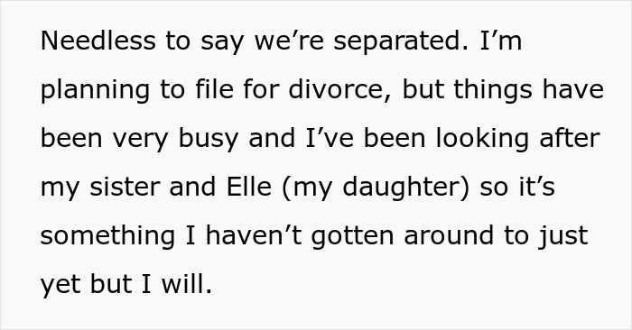 Text excerpt from a family emergency message explaining separation while a guy uses boys trip as a disguise for affair. Text excerpt from a family emergency message explaining separation while a guy uses boys trip as a disguise for affair.