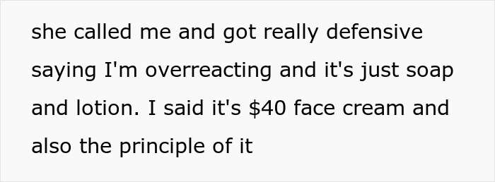 Text message conversation expressing frustration over roommate’s boyfriend using expensive fancy products without permission. Text message conversation expressing frustration over roommate’s boyfriend using expensive fancy products without permission.