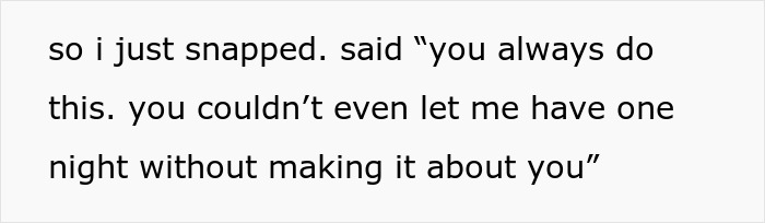 Text message showing a teen losing patience after golden child cousin turns their celebration into her own show. Text message showing a teen losing patience after golden child cousin turns their celebration into her own show.