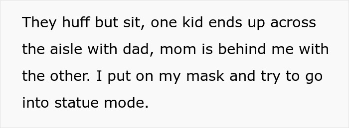 Text describing rude family trying to bully lady out of plane seat while coworkers brand her a villain for refusing swap. Text describing rude family trying to bully lady out of plane seat while coworkers brand her a villain for refusing swap.