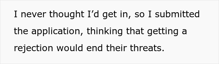 Text excerpt about a teen’s application experience and emotional struggle after being dumped by parents at boarding school. Text excerpt about a teen’s application experience and emotional struggle after being dumped by parents at boarding school.