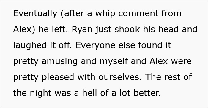 Text excerpt from a story describing a man getting uncomfortable, relating to masculinity fragility during Halloween costume event. Text excerpt from a story describing a man getting uncomfortable, relating to masculinity fragility during Halloween costume event.