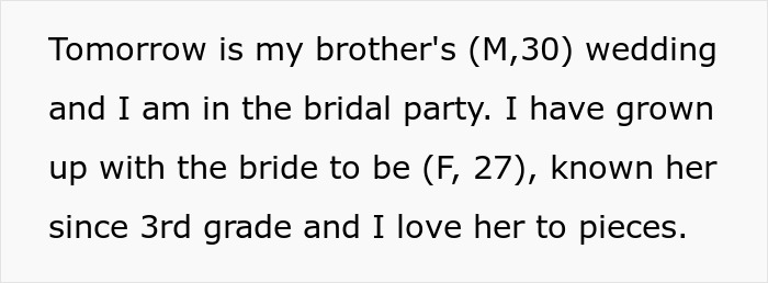 Bridesmaid doing her nails before a wedding, causing the bride to become self-conscious and upset. Bridesmaid doing her nails before a wedding, causing the bride to become self-conscious and upset.