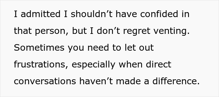 Text expressing regret about venting frustrations when direct conversations failed to resolve issues with a useless bro. Text expressing regret about venting frustrations when direct conversations failed to resolve issues with a useless bro.