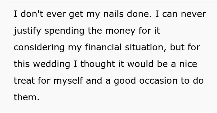 Bridesmaid doing her nails before a wedding, causing the bride to become self-conscious and upset. Bridesmaid doing her nails before a wedding, causing the bride to become self-conscious and upset.