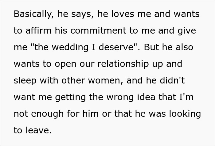 Man drops to one knee with ring while girlfriend walks away after he mentions open marriage twist. Man drops to one knee with ring while girlfriend walks away after he mentions open marriage twist.