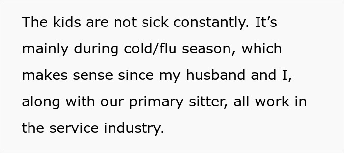 Text excerpt about exhausted mom explaining kids' sickness during cold/flu season, related to bestie shaming and household pressures. Text excerpt about exhausted mom explaining kids' sickness during cold/flu season, related to bestie shaming and household pressures.