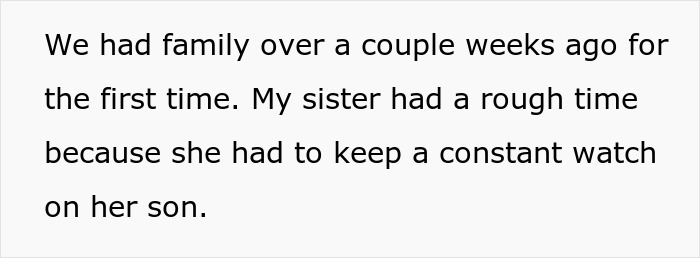 Family Drama Ensues As Lady Demands Sibling Childproof Home For Her Son, Furious When Told No