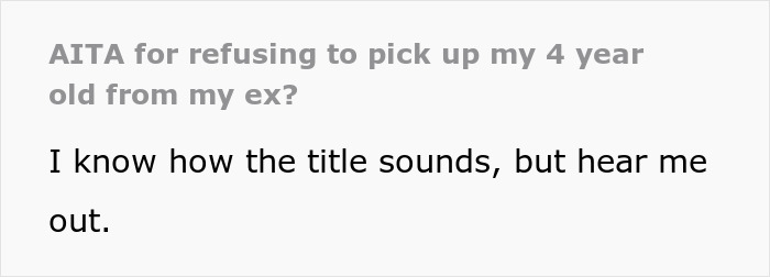 Text conversation about refusing to drive drunk to pick up 4-year-old as ex argues while girlfriend is in labor.