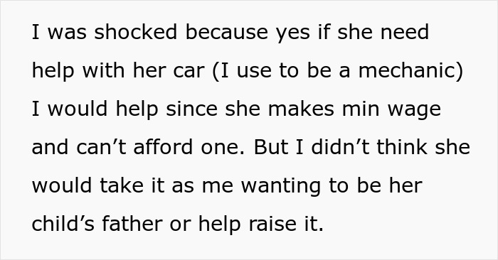 Text about woman keeping ex’s baby, assuming male best friend will step into father role and help raise child. Text about woman keeping ex’s baby, assuming male best friend will step into father role and help raise child.