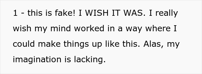 Text excerpt with sister revealed dead brother lie theme shown on white background in black font.