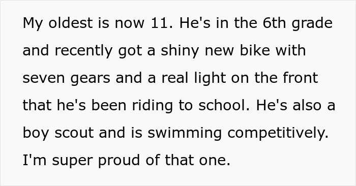 Text update from mom sharing how her oldest son, now 11, thrives despite ex-con mom family struggles. Text update from mom sharing how her oldest son, now 11, thrives despite ex-con mom family struggles.
