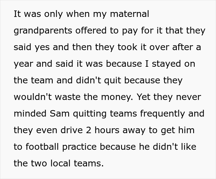 Text describing toxic parents favoring the golden child while the younger son refuses to help with the house. Text describing toxic parents favoring the golden child while the younger son refuses to help with the house.
