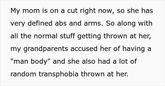 Text excerpt discussing a 39YO wife's defined abs, transphobia, and challenges in an open marriage scenario. Text excerpt discussing a 39YO wife's defined abs, transphobia, and challenges in an open marriage scenario.