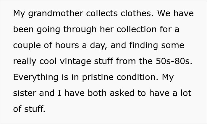 Woman plans to sell grandma’s leather shoes after posting pic of vegan sister wearing them without permission Woman plans to sell grandma’s leather shoes after posting pic of vegan sister wearing them without permission