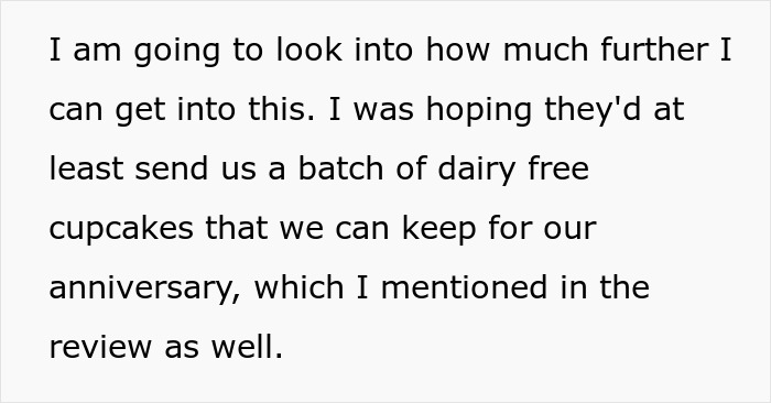 Bride disappointed by wedding vendors failing to provide allergy-friendly cupcakes for her special day celebration Bride disappointed by wedding vendors failing to provide allergy-friendly cupcakes for her special day celebration