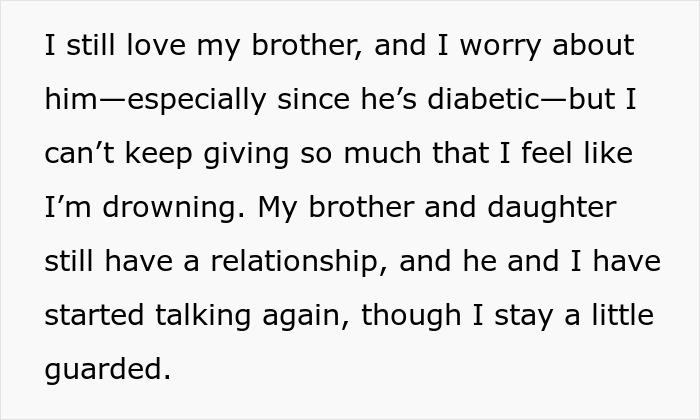 Text about a sister venting about her useless brother, their complicated relationship, and setting boundaries. Text about a sister venting about her useless brother, their complicated relationship, and setting boundaries.