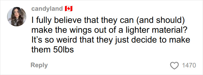Comment discussing how Bella Hadid’s Victoria’s Secret Angel wings weighed 50 pounds, surprising many fans. Comment discussing how Bella Hadid’s Victoria’s Secret Angel wings weighed 50 pounds, surprising many fans.