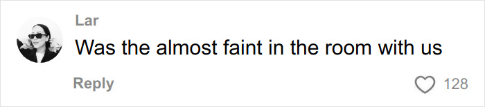 Comment by Lar saying she was almost faint in the room, reacting to Bella Hadid Victoria’s Secret Angel wings weight reveal. Comment by Lar saying she was almost faint in the room, reacting to Bella Hadid Victoria’s Secret Angel wings weight reveal.