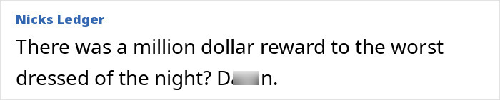 Screenshot of a comment critiquing the worst dressed celebrity looks at Paris Fashion Week 2025.