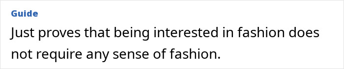 Fashion guide text stating that interest in fashion does not require having a sense of fashion, related to Paris Fashion Week 2025. Fashion guide text stating that interest in fashion does not require having a sense of fashion, related to Paris Fashion Week 2025.